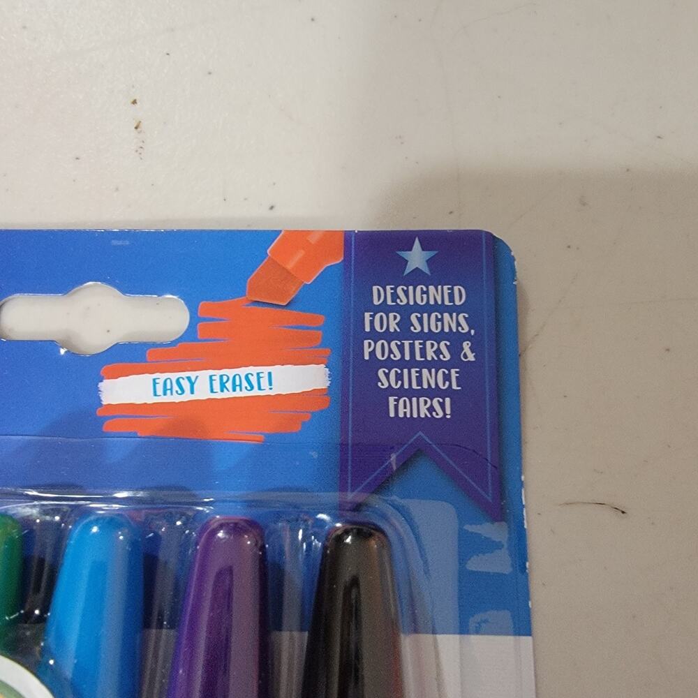 Crayola Erasable Poster Markers Poster Board Markers Cool School Supplies 6ct - Picture 4 of 7
